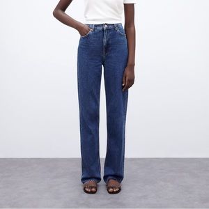 ZARA The 90s Full Length Jeans Size 6 Blue